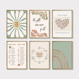 25 Mental Health Posters: Psychology Wall Art Prints, Therapy Office Decor, Counselor Office, Printable Quotes