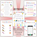 Montessori Morning Menu for Pre-K & Kindergarten – Fun & Ready-to-Use Homeschool Printables with Letter Tracing Worksheets