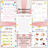 Montessori Morning Menu for Pre-K & Kindergarten – Fun & Ready-to-Use Homeschool Printables with Letter Tracing Worksheets