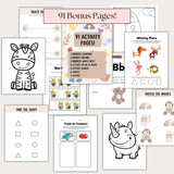 Montessori Morning Menu for Pre-K & Kindergarten – Fun & Ready-to-Use Homeschool Printables with Letter Tracing Worksheets